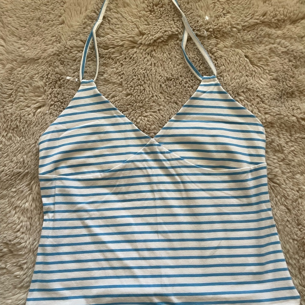 Wild Fable Blue and White Striped Camisole